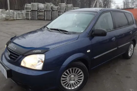 Дефлектор капота (мухобойка) KIA Carens с 2002–2006 (Киа Каренс) Вип Тюнинг