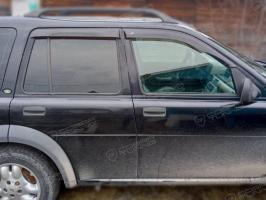 Дефлекторы окон (ветровики) Land Rover Freelander I 1998-2006 (Лэнд Ровер Фриландер) Кобра Тюнинг